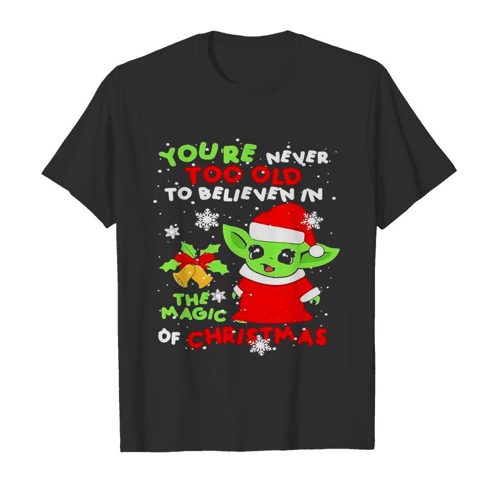 Santa Yoda Santa you’re never too old to believe in the magic of Christmas  Classic Men's T-shirt