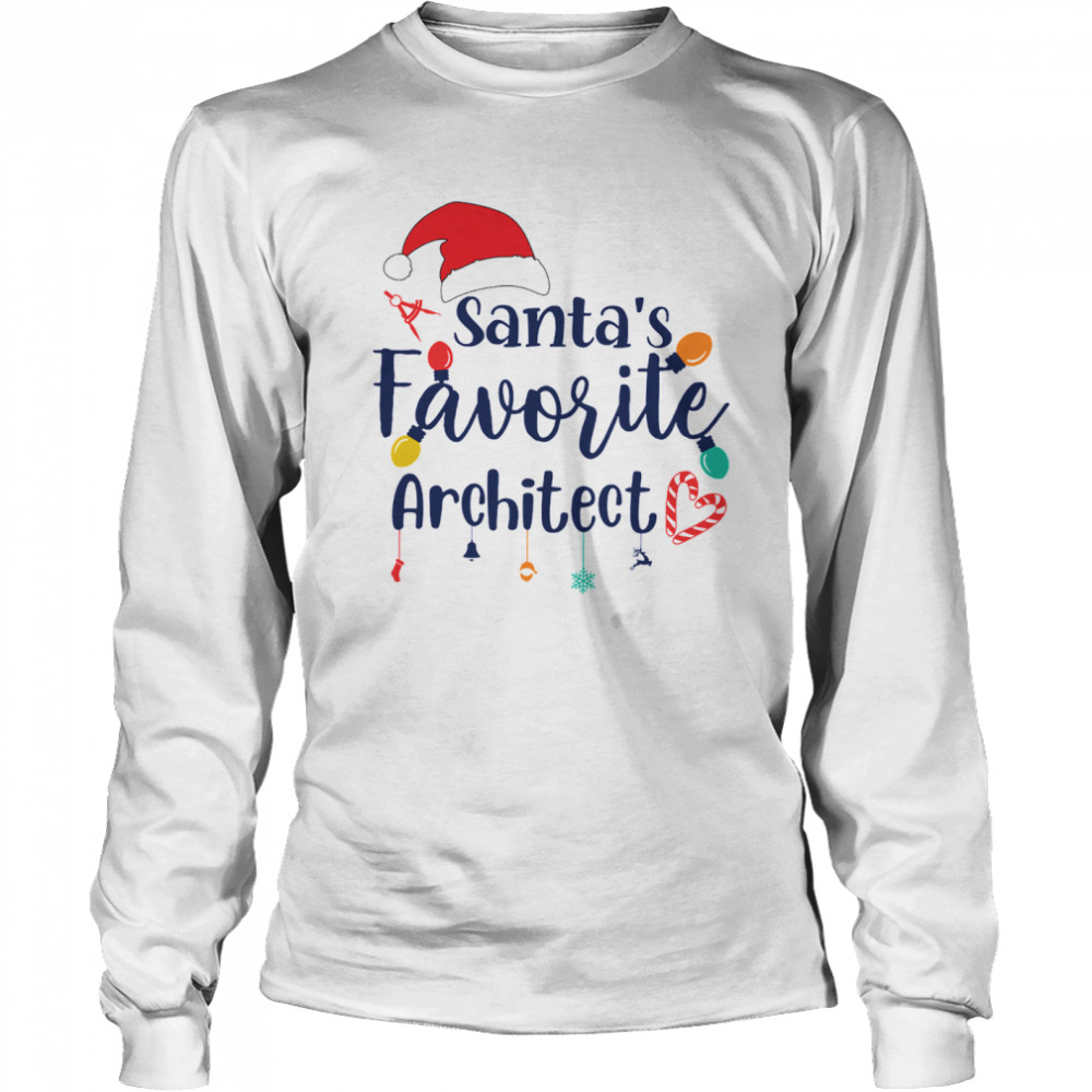 Santas favorite architect 2020  Long Sleeved T-shirt