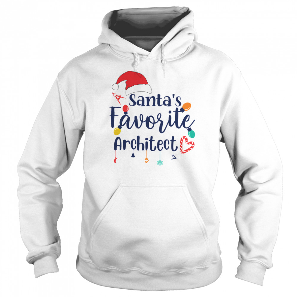 Santas favorite architect 2020  Unisex Hoodie