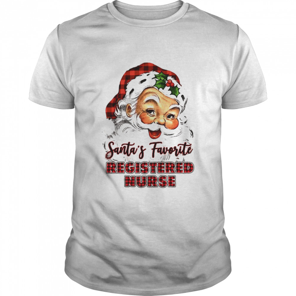 Santa’s Claus Favorite Registered Nurse Christmas 2020 shirt