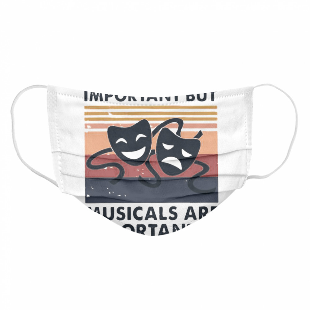 School Important Musicals Importanter Vintage Retro  Cloth Face Mask