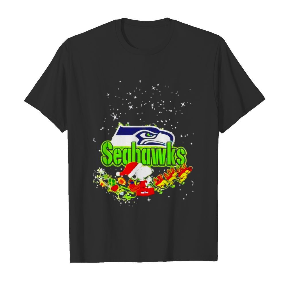 Seattle Seahawks Snoopy Christmas shirt