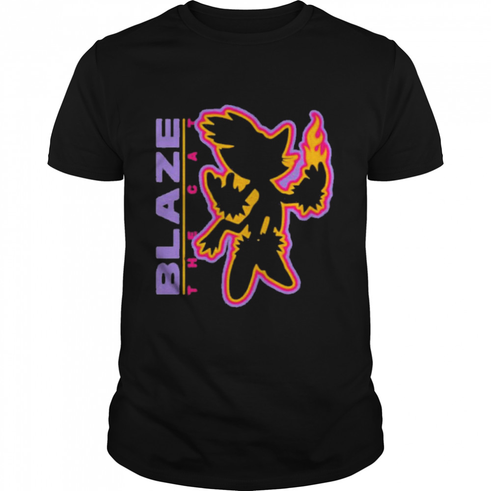 Sega shop blaze merch blaze the cat charcoal shirt