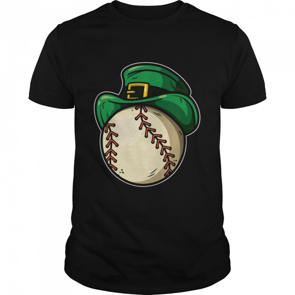 Shamrock Baseball Leprechaun St Patricks Day shirt