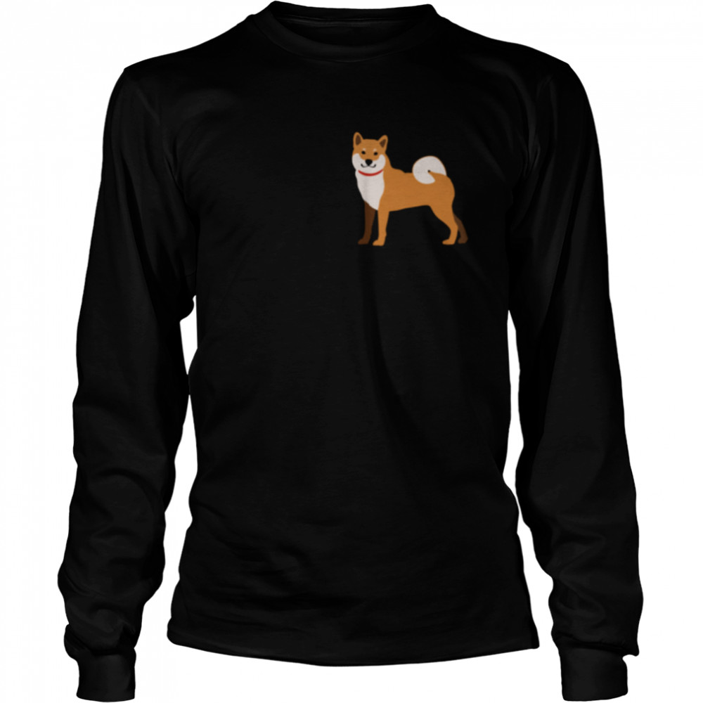 Shiba Inu Emoji Japanese Dog Shiba Inu Owner  Long Sleeved T-shirt