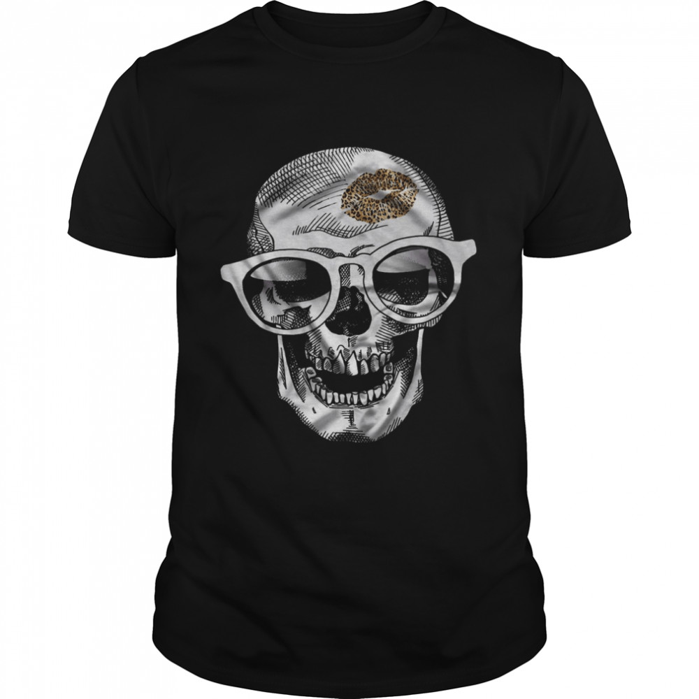 Skull Leopard Lip shirt