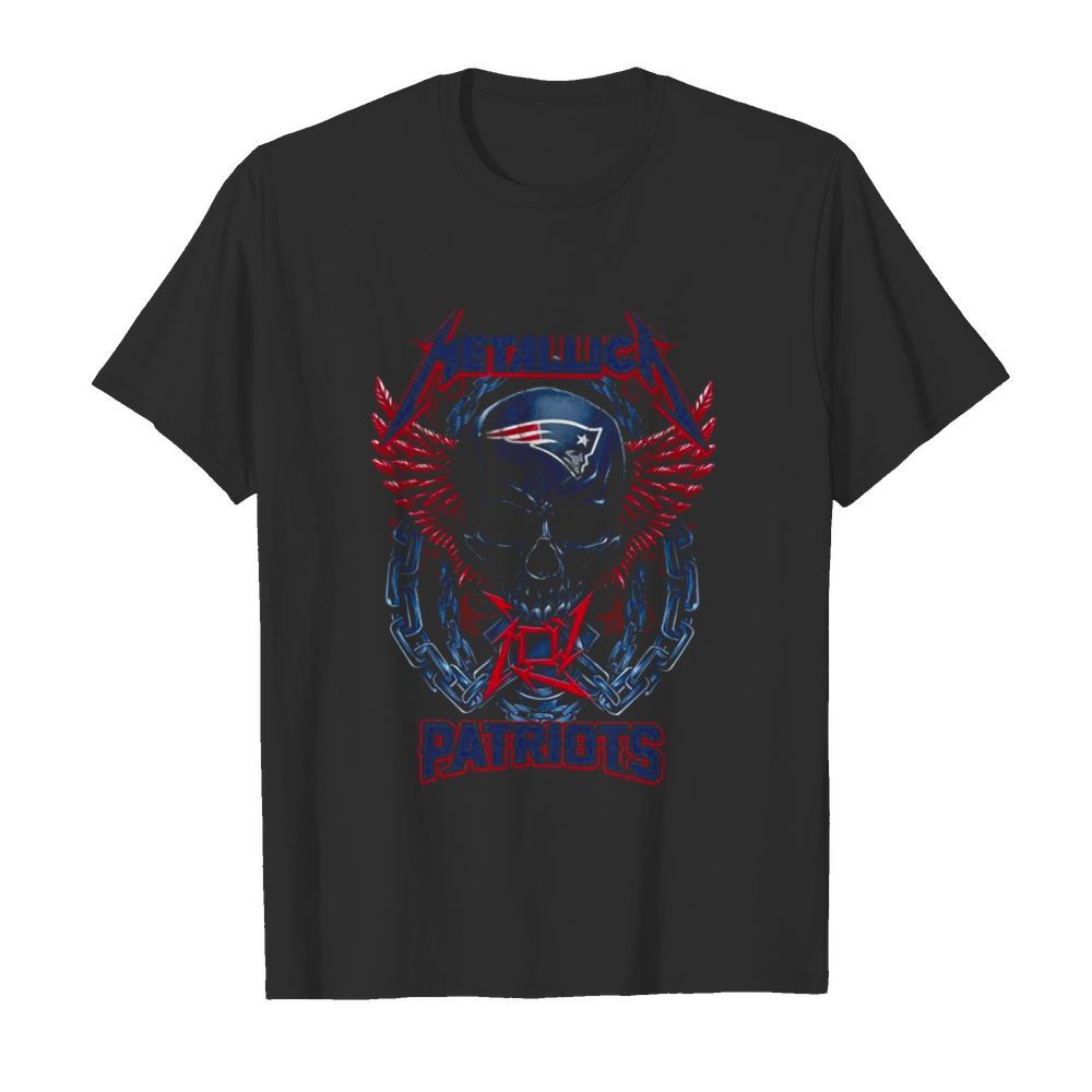 Skull Metallica New England Patriots shirt