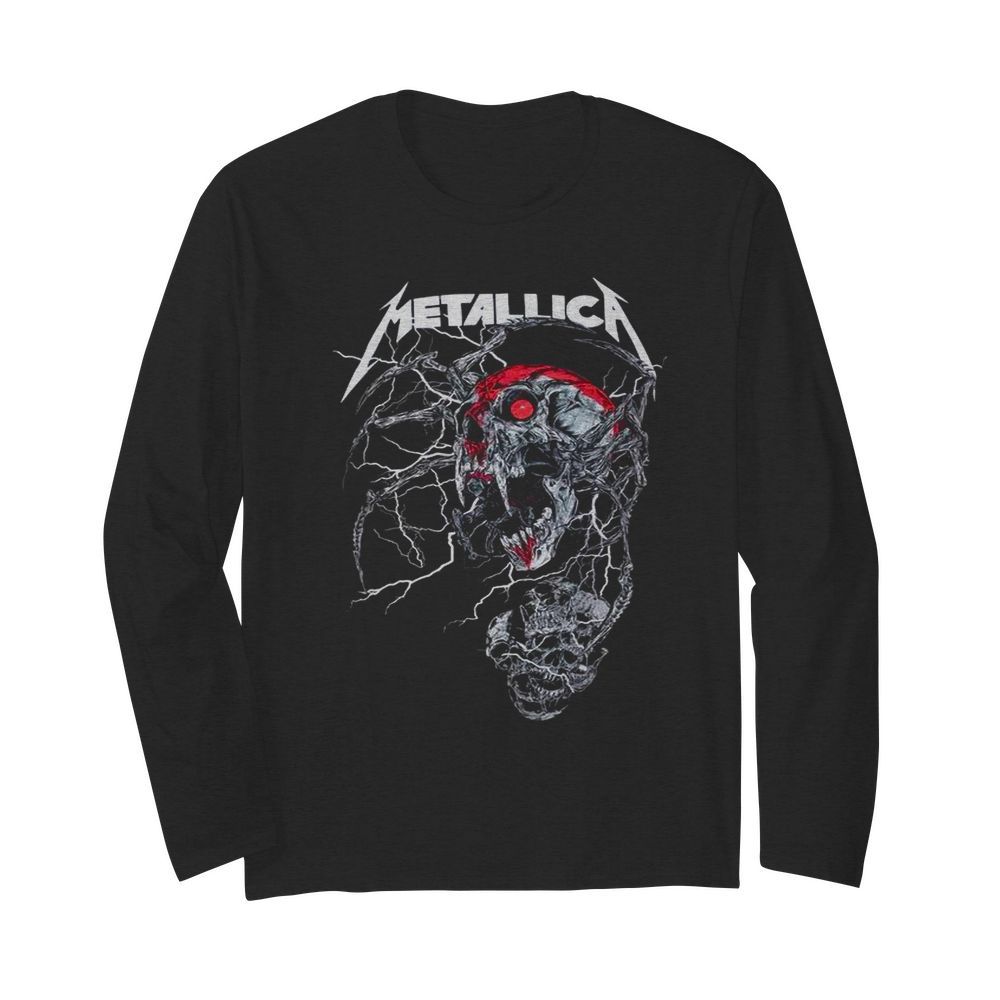 Skull Metallica  Long Sleeved T-shirt 