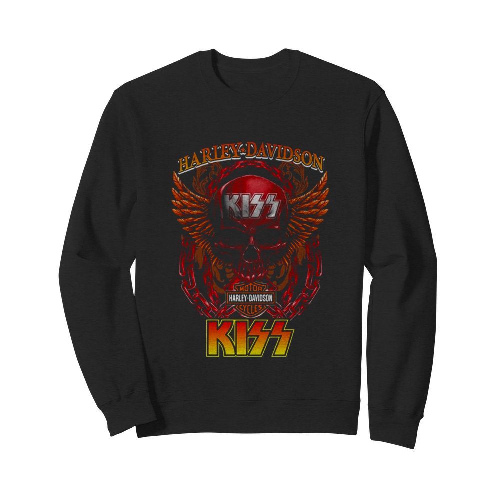 Skull Motor Harley Davidson Cycles Kiss  Unisex Sweatshirt