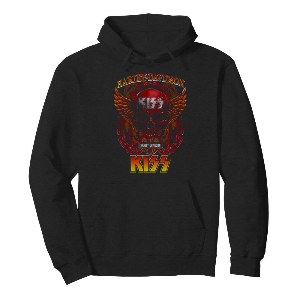 Skull Motor Harley Davidson Cycles Kiss  Unisex Hoodie