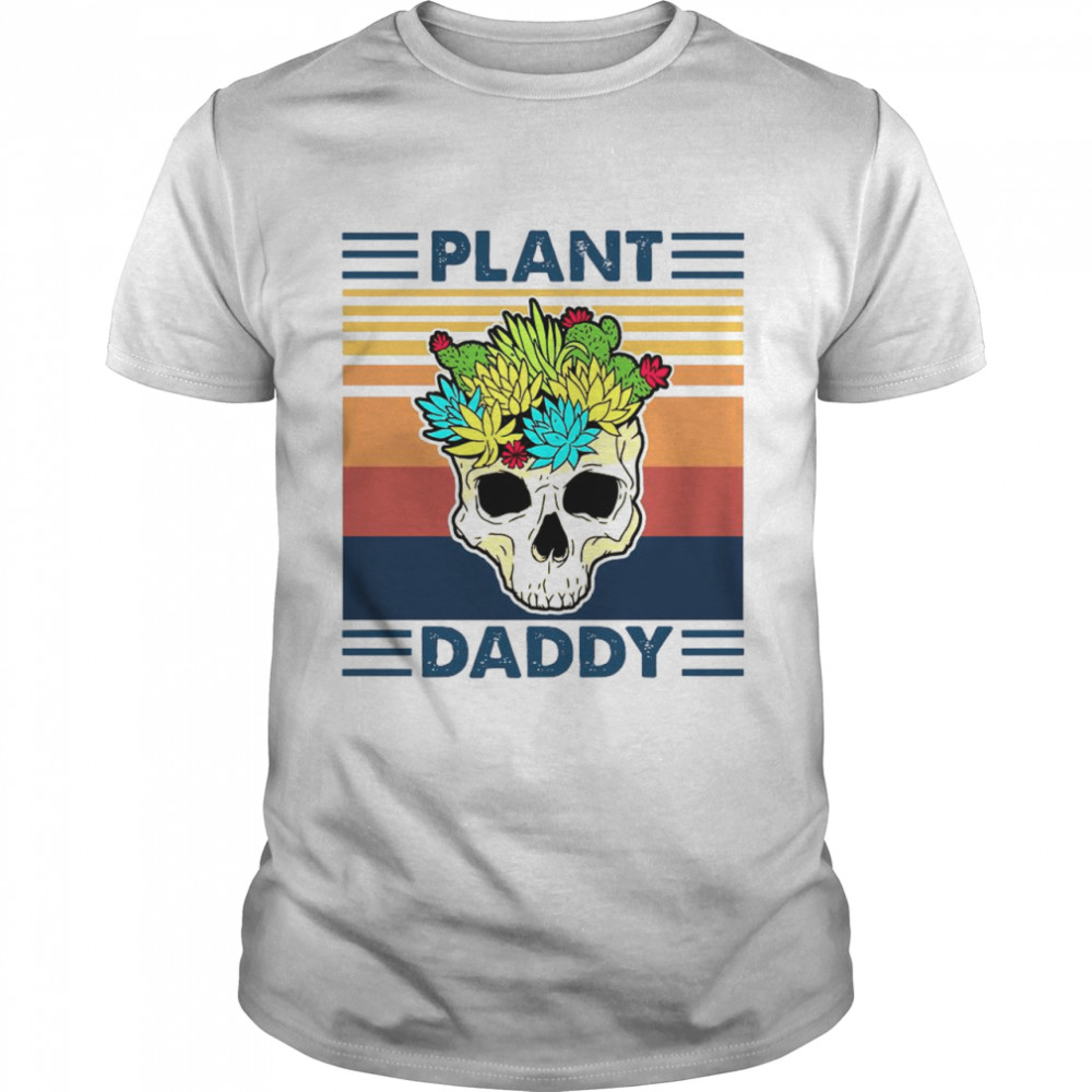 Skull Plant Daddy Vintage Retro  Classic Men's T-shirt