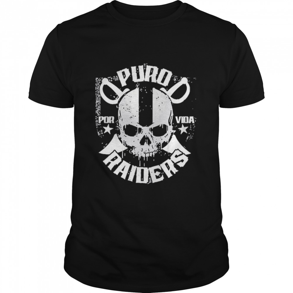 Skull Puro Por Vida Raiders shirt