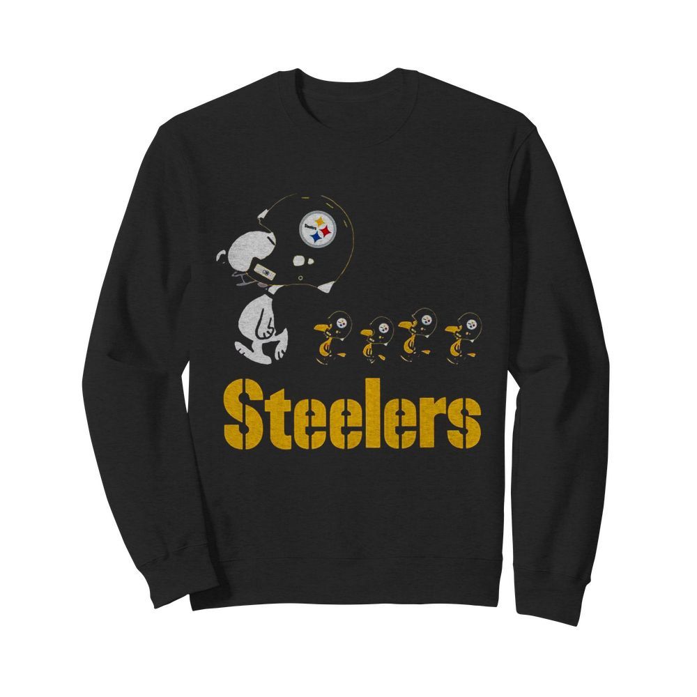 Snoopy And Woodstock The Pittsburgh Steelers  Unisex Sweatshirt