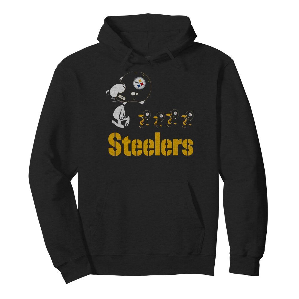 Snoopy And Woodstock The Pittsburgh Steelers  Unisex Hoodie