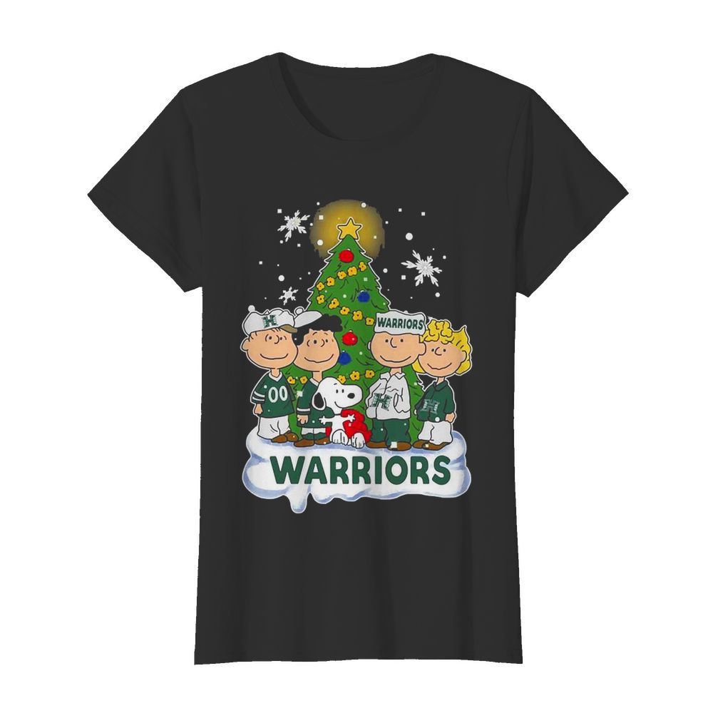 Snoopy The Peanuts Hawaii Rainbow Warriors Christmas  Classic Women's T-shirt