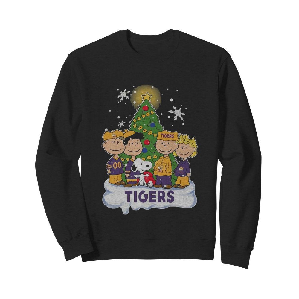 Snoopy The Peanuts LSU Tigers Christmas  Unisex Sweatshirt