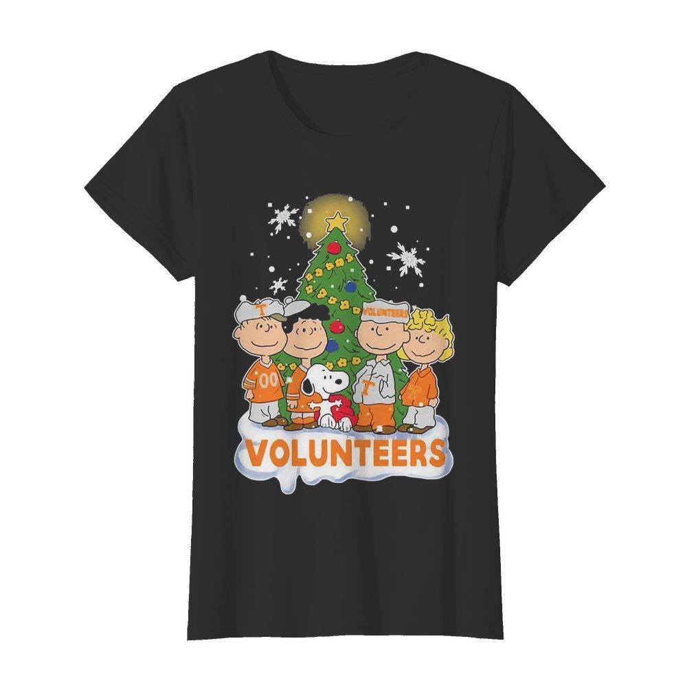 Snoopy The Peanuts Tennessee Volunteers Christmas  Classic Women's T-shirt