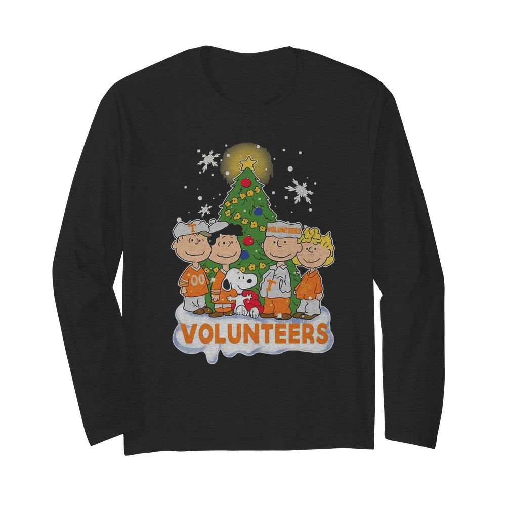 Snoopy The Peanuts Tennessee Volunteers Christmas  Long Sleeved T-shirt 