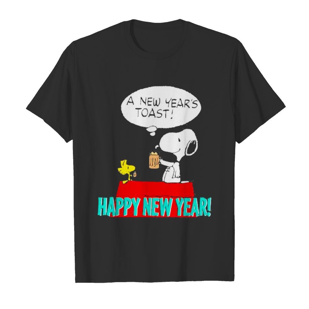 Snoopy and woodstock a new year’s toast happy new year shirt