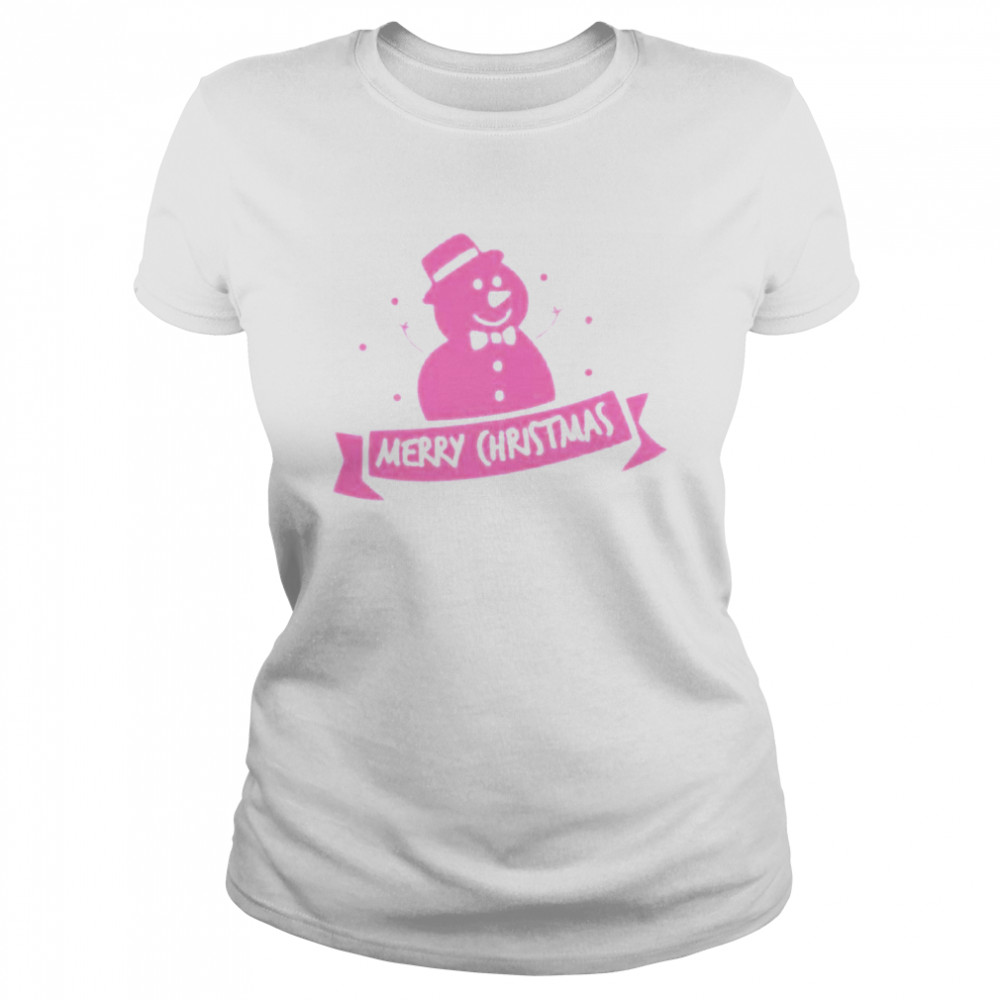 Snowman merry christmas  Classic Women's T-shirt