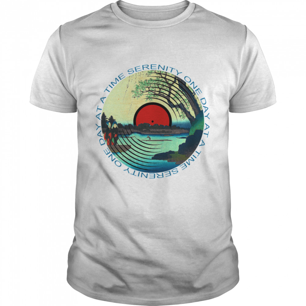 Sobriety Serenity One Day At A Time AA Sober tshirt