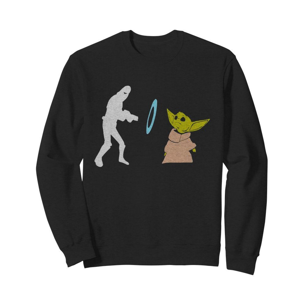 Star Wars Mandalorian Baby Yoda Grogu stunned  Unisex Sweatshirt