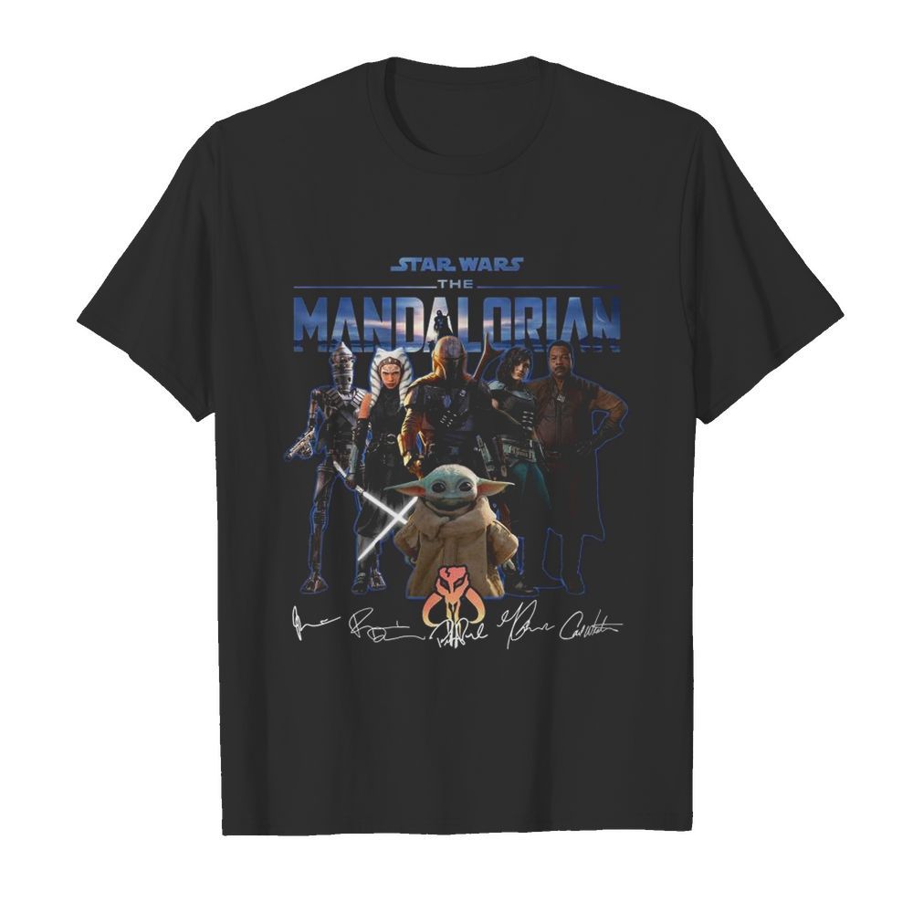 Star Wars The Mandalorian Baby Yoda Signatures shirt