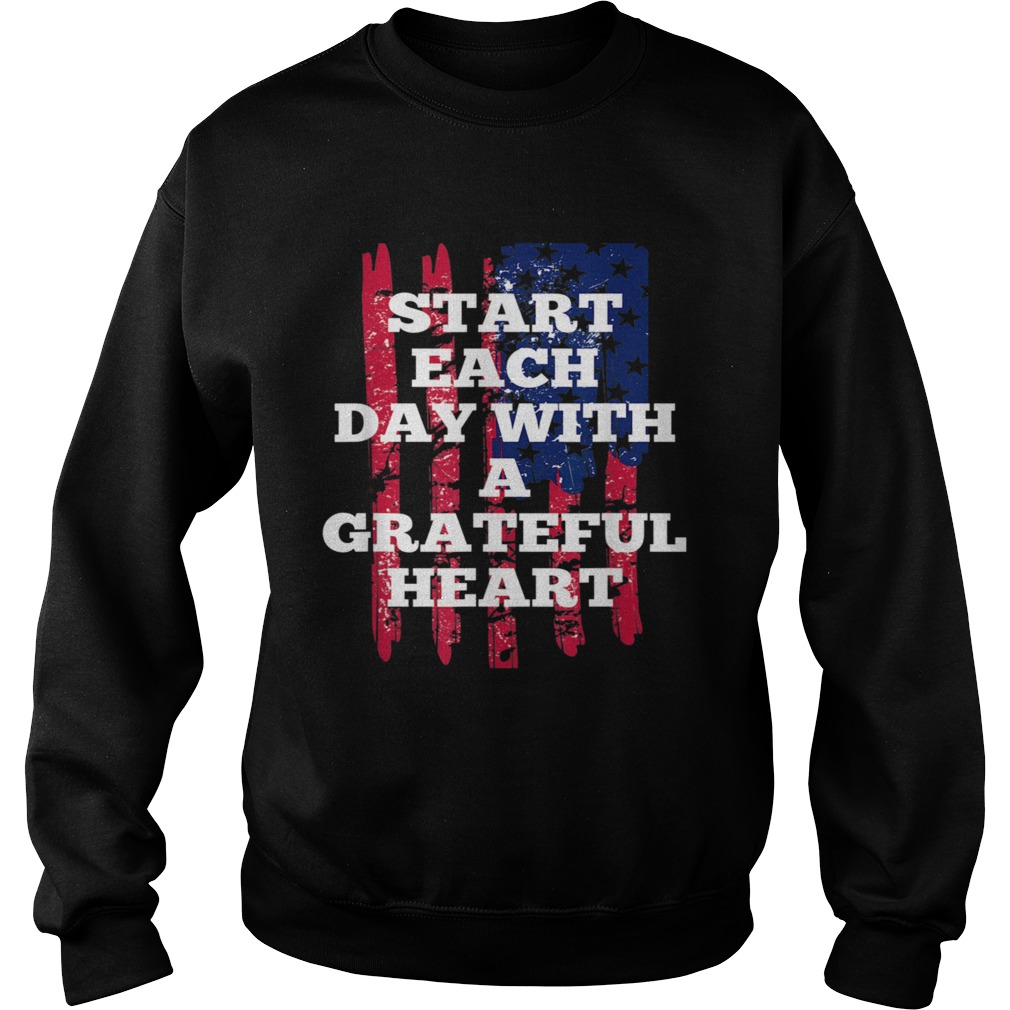 Start Each Day With A Grateful Heart Christmas  Sweatshirt