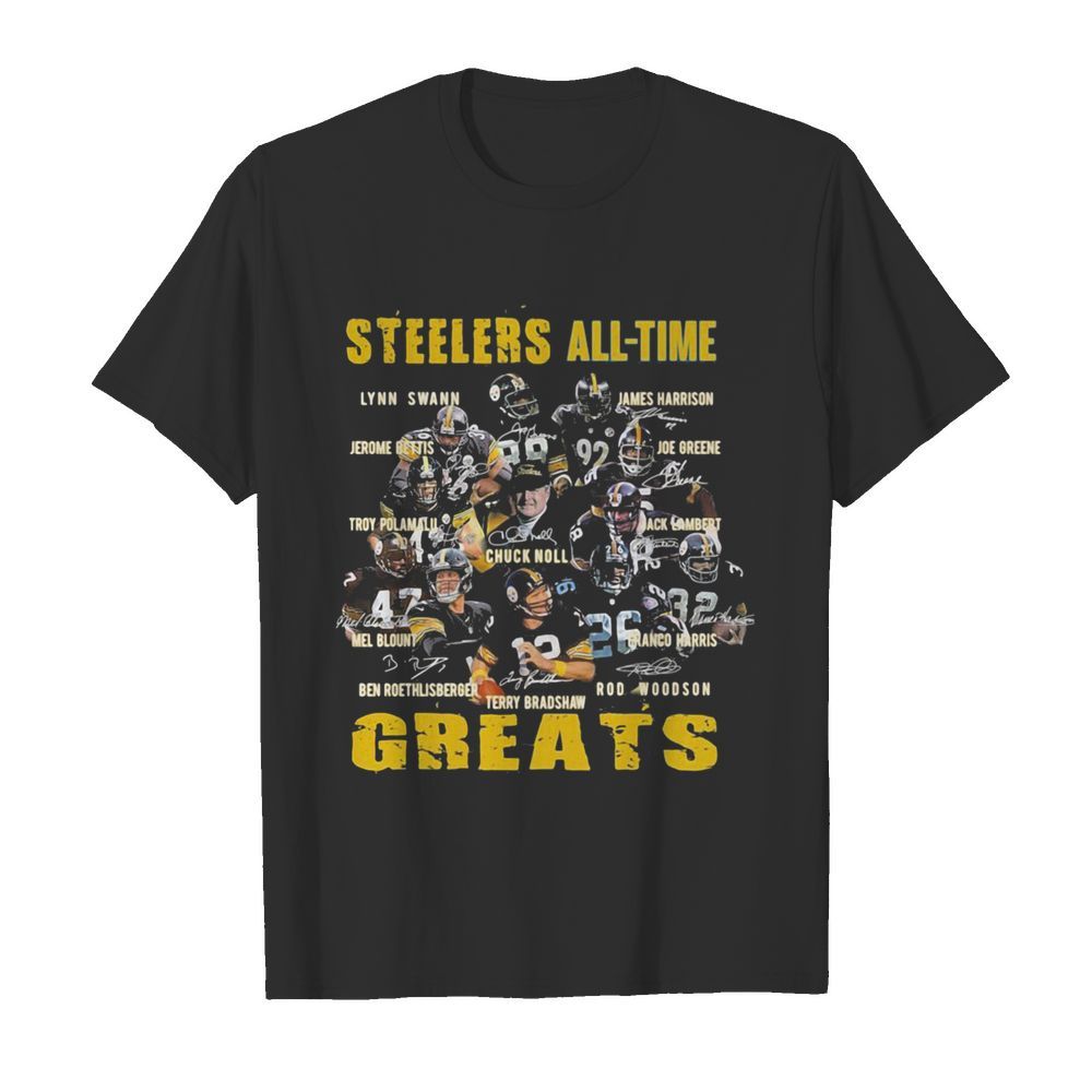 Steelers all the greats signatures shirt