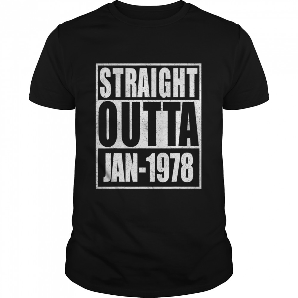 Straight Outta 1978 43th Years Old Birthday  Classic Men's T-shirt