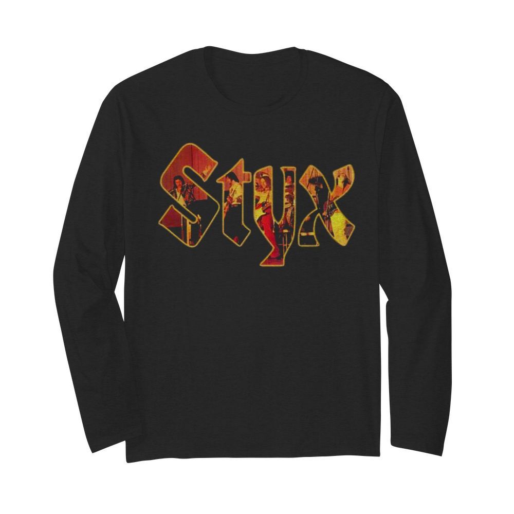 Styx Band Music Pieces Of Eight  Long Sleeved T-shirt 