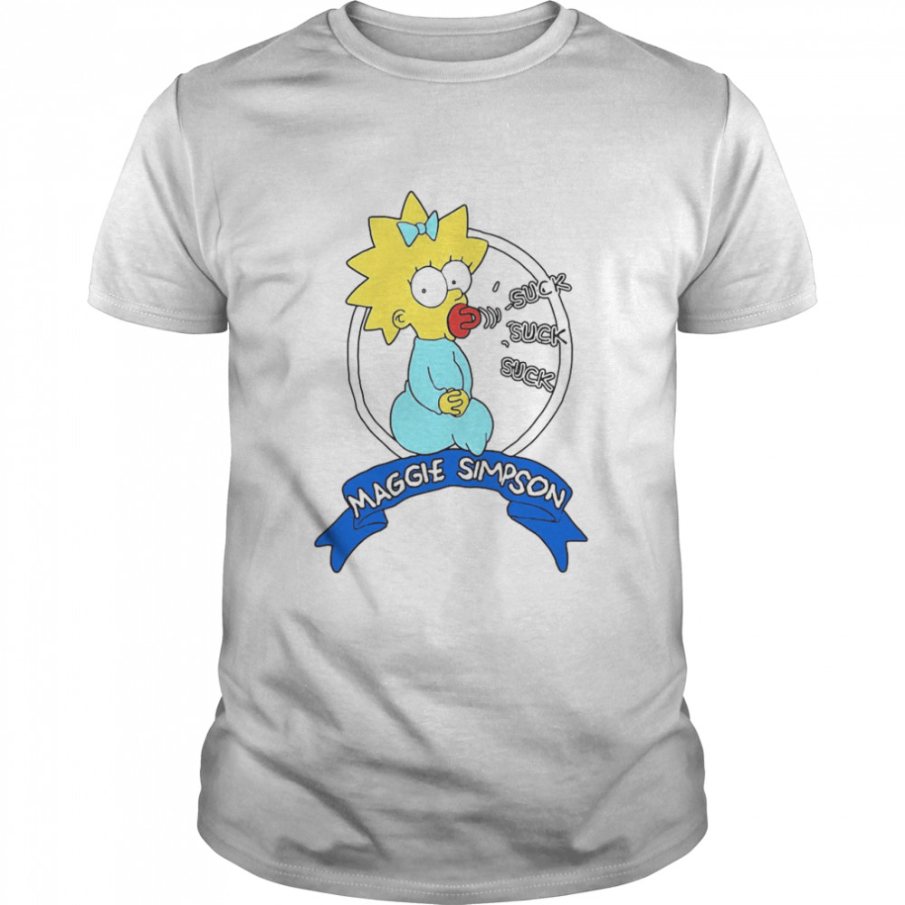 Suck Suck Suck Maggie Simpson  Classic Men's T-shirt