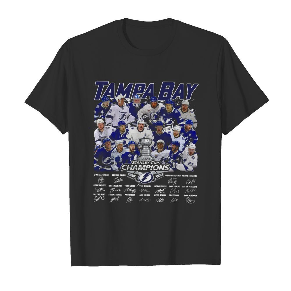 Tampa Bay Stanley Cup Champions 2020 Signatures shirt