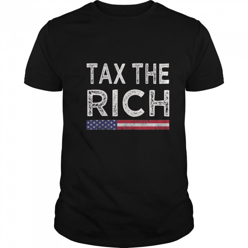 Tax The Rich Vintage American Flag Election shirt