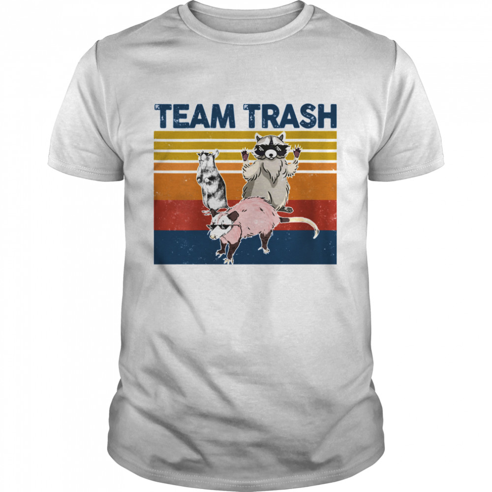 Team Trash Animals Garbage Gang Opossum Raccoon Rat shirt