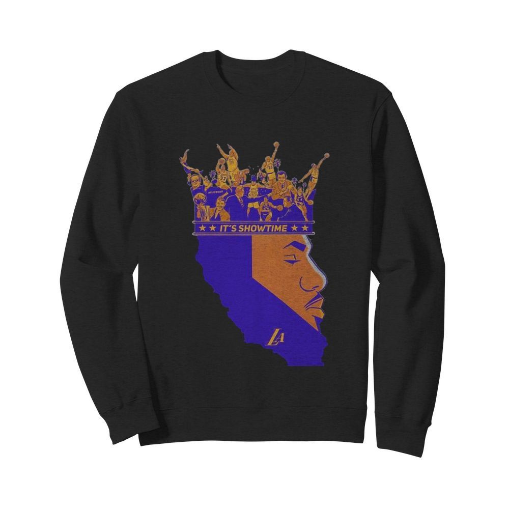 The King Los Angeles Lakers 23 Lebron James Its Showtime  Unisex Sweatshirt