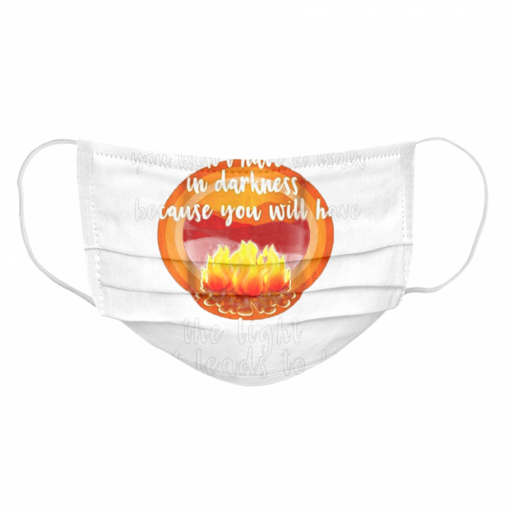 The Light That Leads To Life John 8-12 Christian  Cloth Face Mask