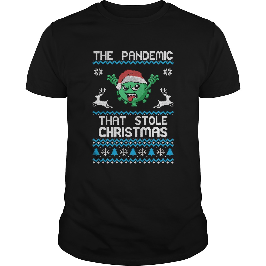 The Pandemic That Stole Christmas Corona Virus Wear Santa Hat shirt