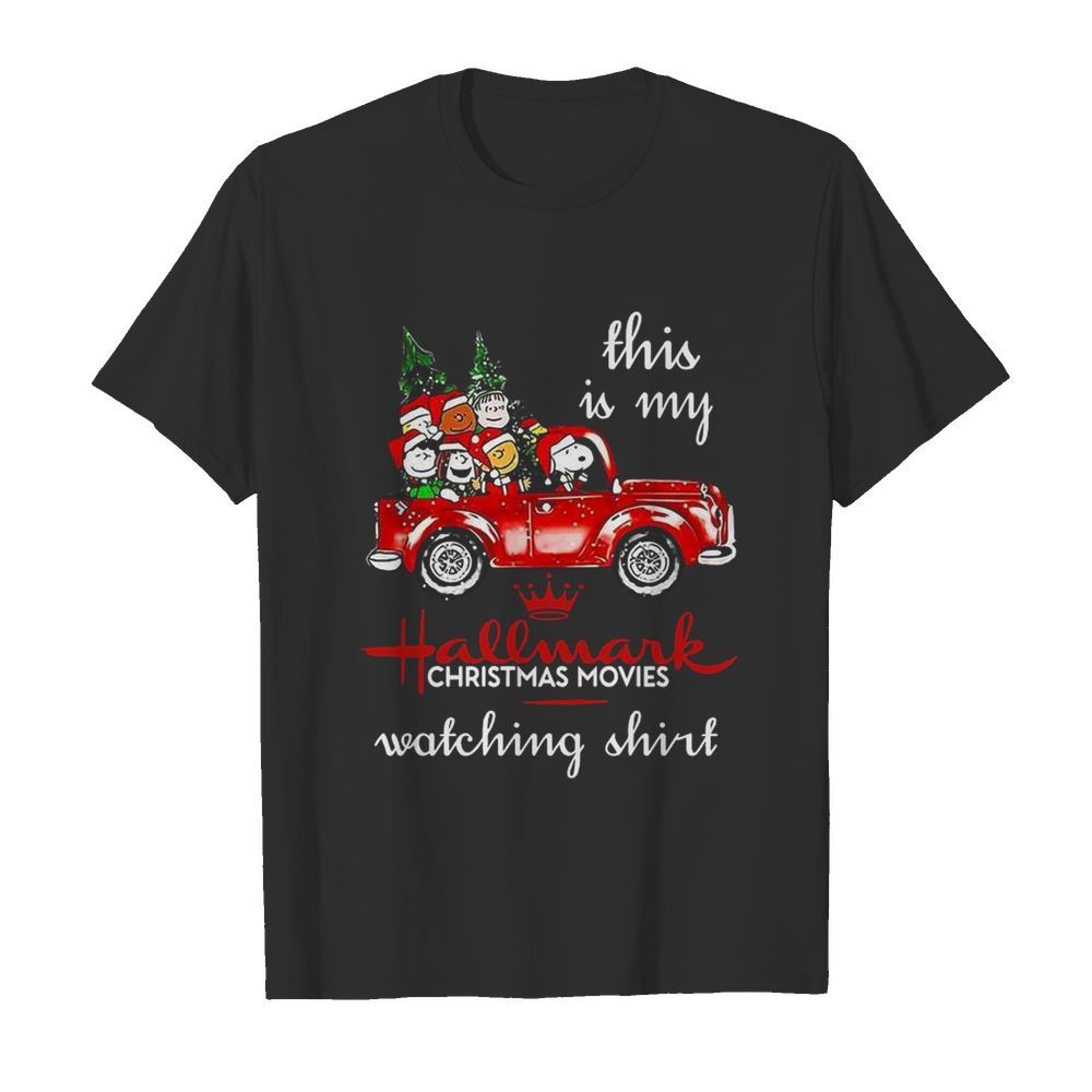 The Peanuts This Is My Hallmark Christmas Movies Watching  Classic Men's T-shirt