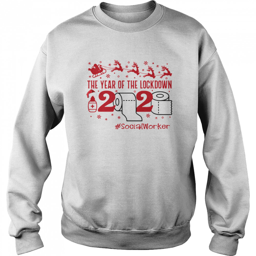 The year of the lockdown 2020 SocialWoker Christmas  Unisex Sweatshirt