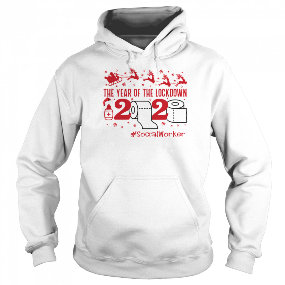 The year of the lockdown 2020 SocialWoker Christmas  Unisex Hoodie