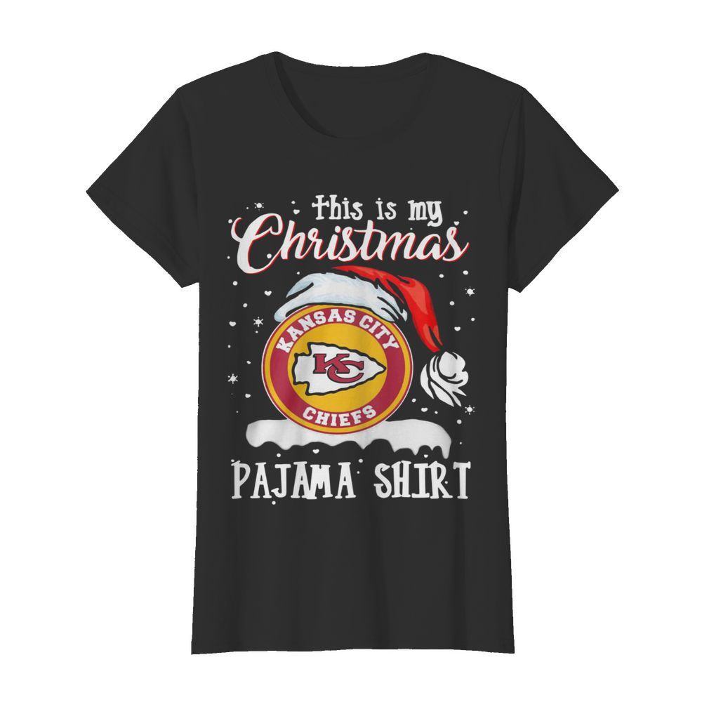 This Is My Christmas Kansas City Chiefs Pajama  Classic Women's T-shirt