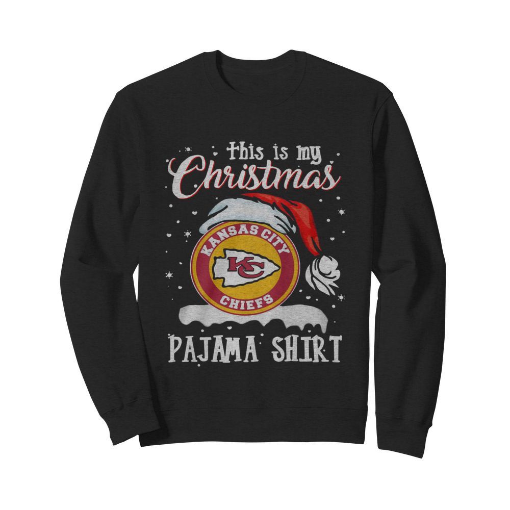 This Is My Christmas Kansas City Chiefs Pajama  Unisex Sweatshirt