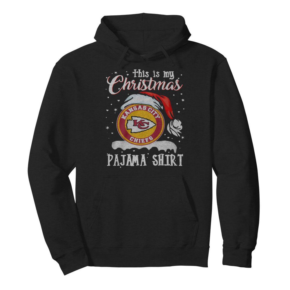 This Is My Christmas Kansas City Chiefs Pajama  Unisex Hoodie