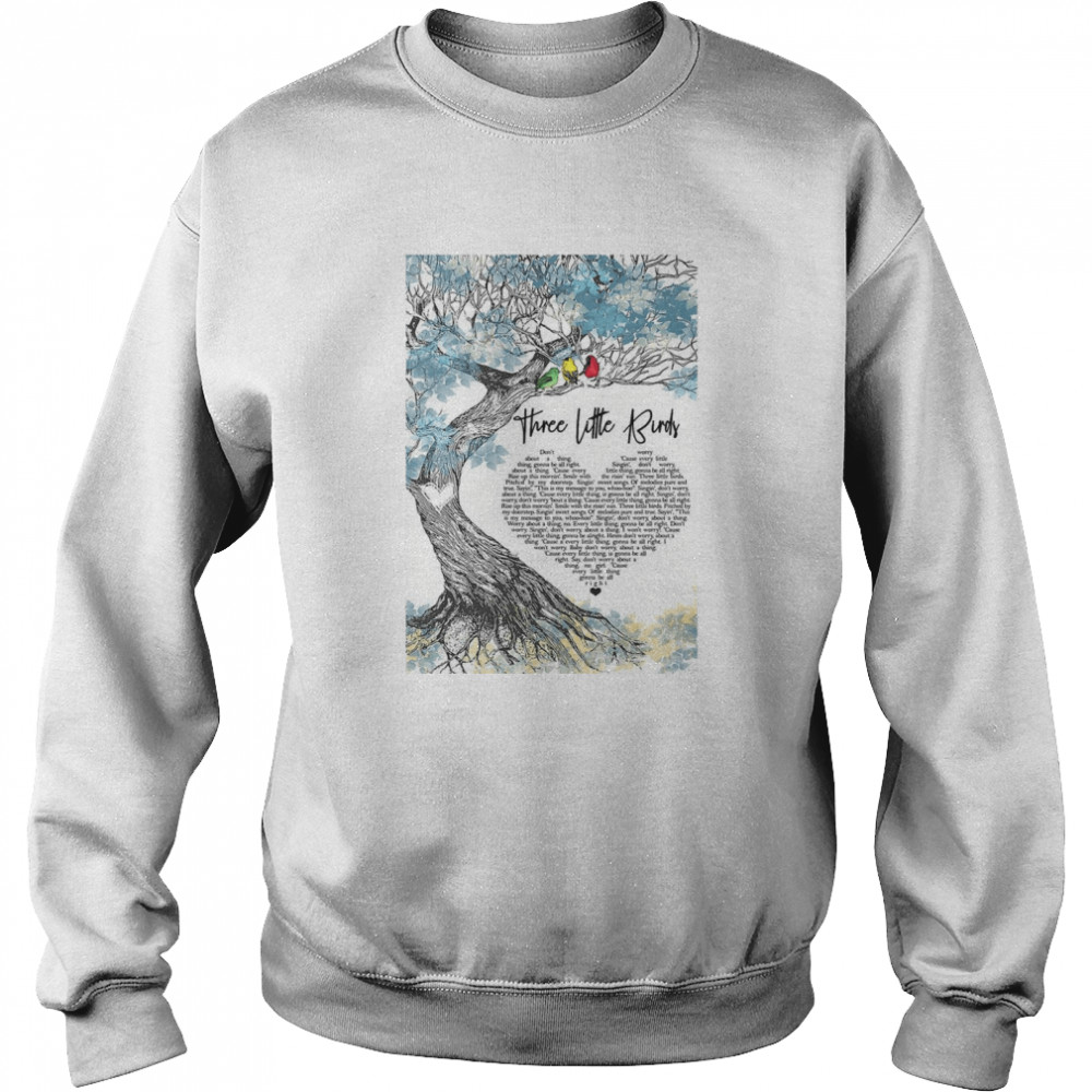 Three Little Birds Love  Unisex Sweatshirt