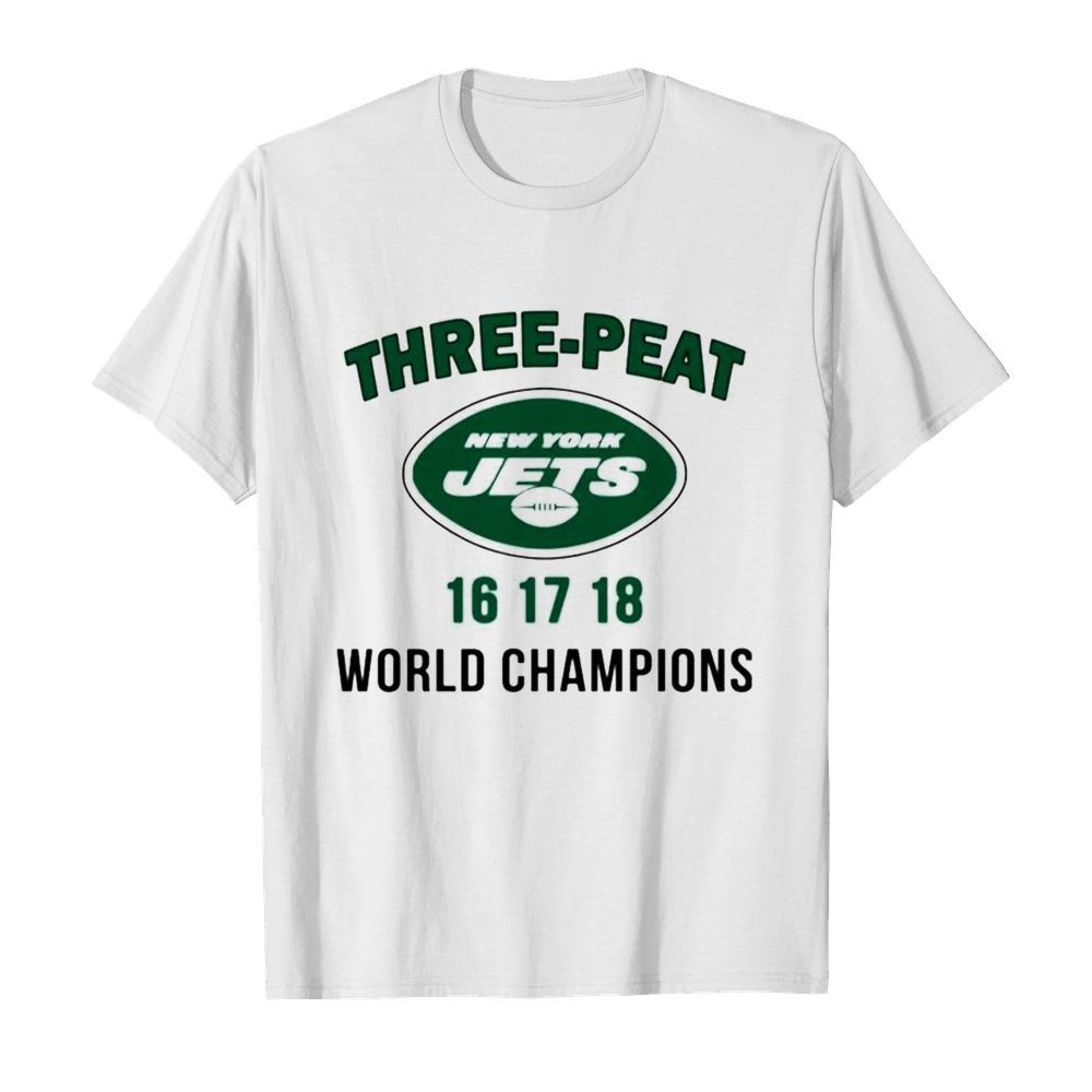 Three Peat New York Jets world Champions  Classic Men's T-shirt