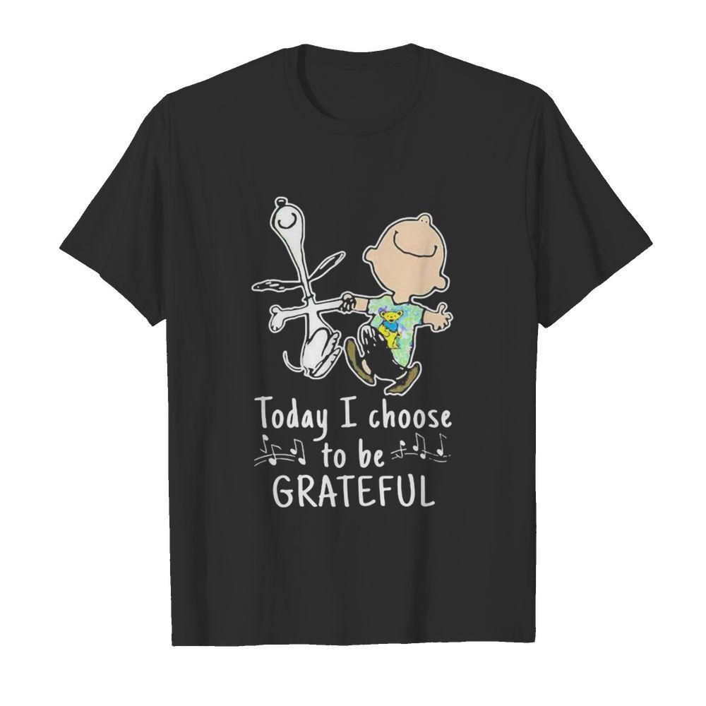 Today I Choose To Be Grateful Dead Snoopy  Classic Men's T-shirt