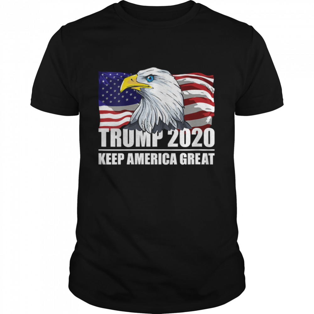 Trump 2020 Keep America Great USA Flag US Elections 2020 shirt