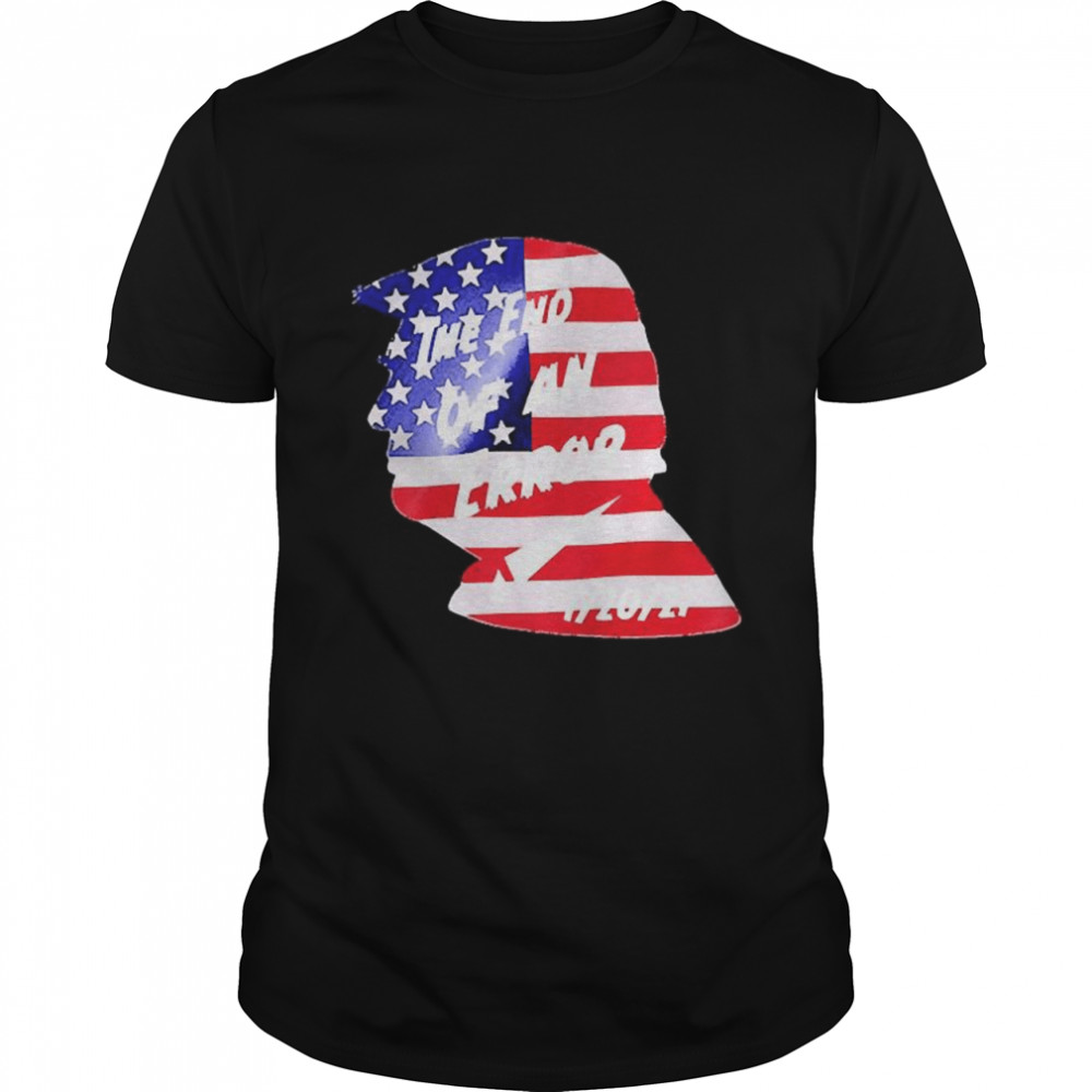 Trump American Flag The End Of An Error 01-20-2021  Classic Men's T-shirt