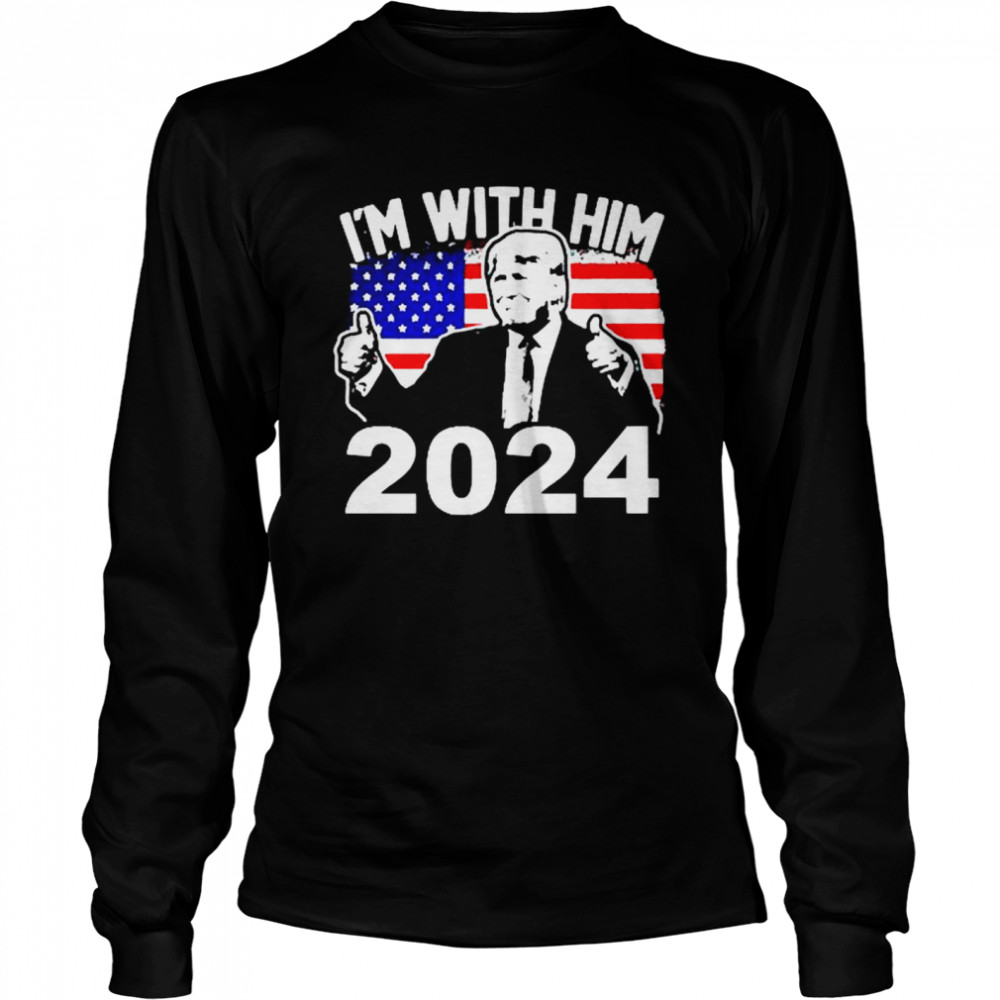 Trump Im with Him 2024  Long Sleeved T-shirt